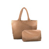 Gracie Woven Tote Bag-Taupe