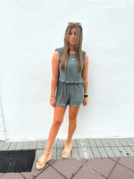 Laurel Pleated Romper