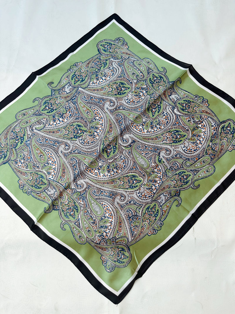 Paisley Print Silky Bandana