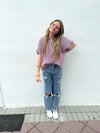 Maddie Mauve Top