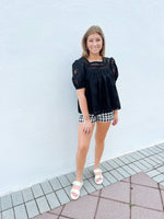 Karie Black Top
