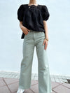 Olivia Crop Jeans-Sage