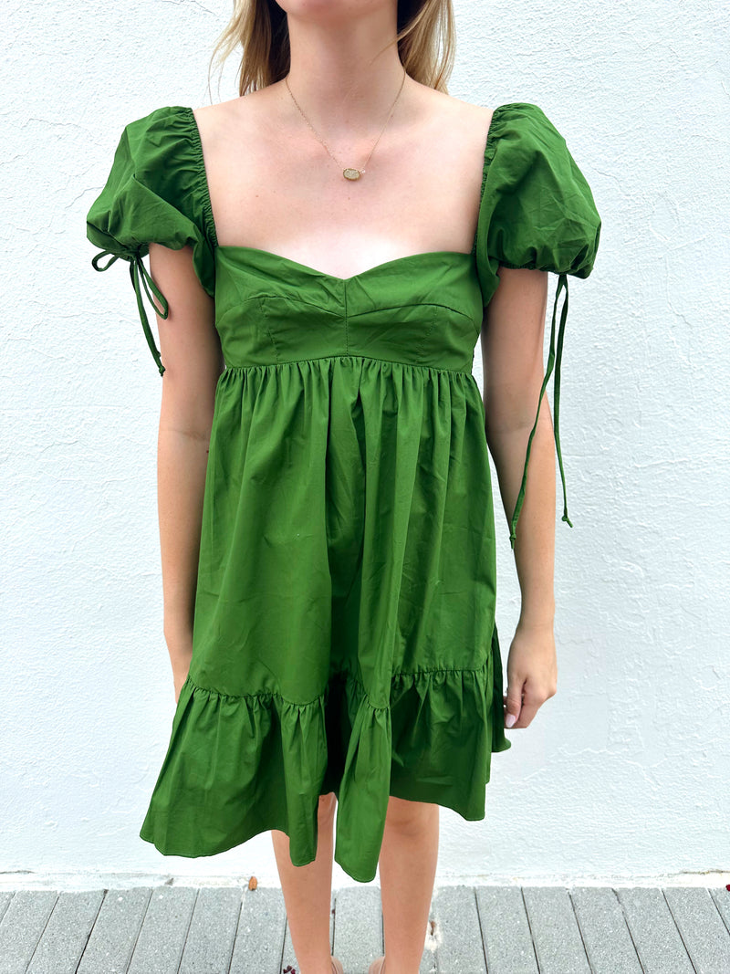 Wren Olive Dress