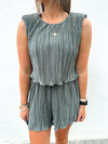 Laurel Pleated Romper