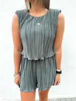 Laurel Pleated Romper
