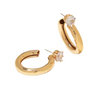 Gold Tube Hoops