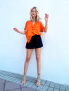 Carlie Rust Tee