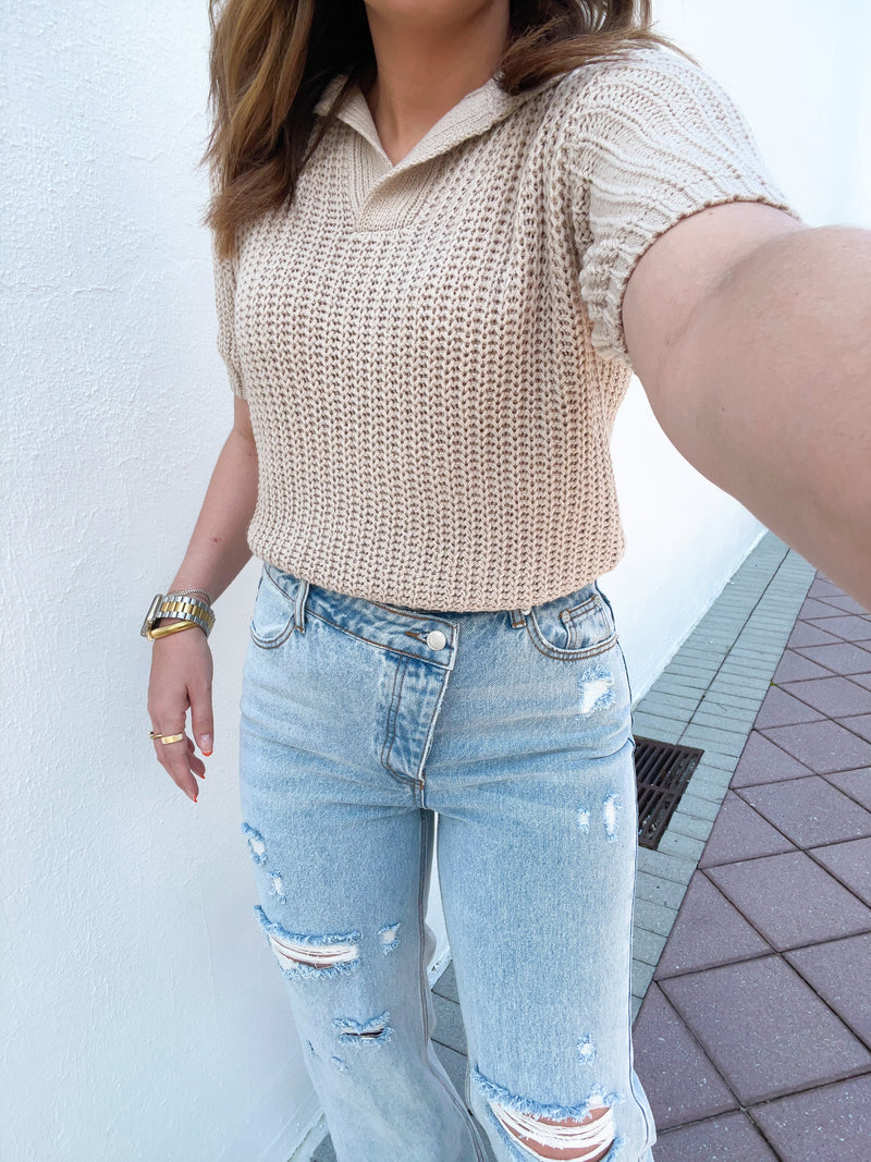 Odessa Cross Waist Jeans