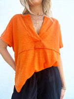 Carlie Rust Tee