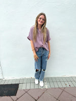 Maddie Mauve Top