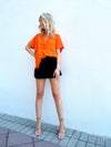 Carlie Rust Tee