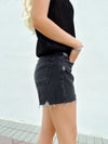 Brandie High Rise Denim Shorts Black