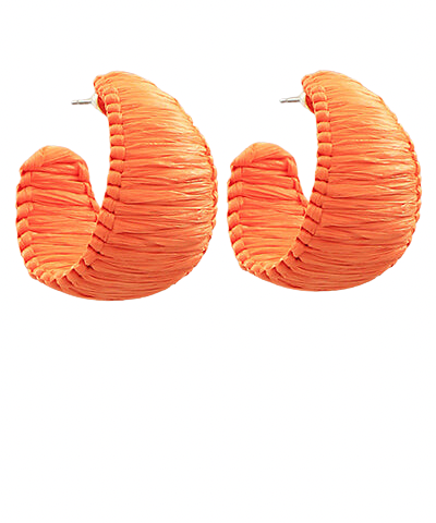 Raffia Wide Hoops