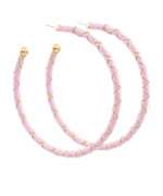 Raffia Wrapped Hoops