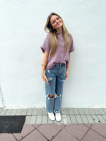 Maddie Mauve Top
