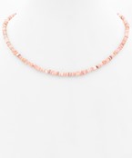 Lynn Beaded Necklace-Pink