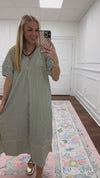 Blake Striped Dress-Black