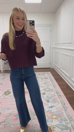 Bailey Burgundy Sweater