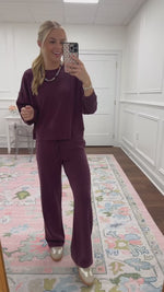 Ansley Plum Top