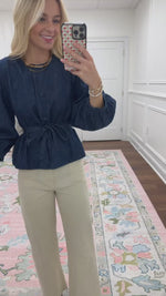 Hazel Denim Top