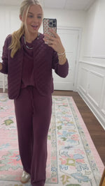 Mindy Plum Quilted Jacket