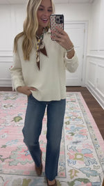 Ava White Sweater