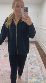 Wren Black Cropped Joggers