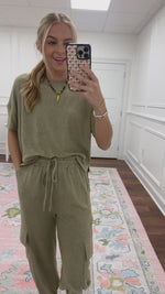 Leah Olive Top
