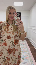 Autumn Floral Dress