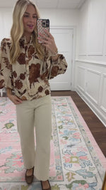 Susanne Floral Top