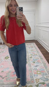 Jenna Red Top