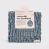 Wide Spa Headband-Misty Blue