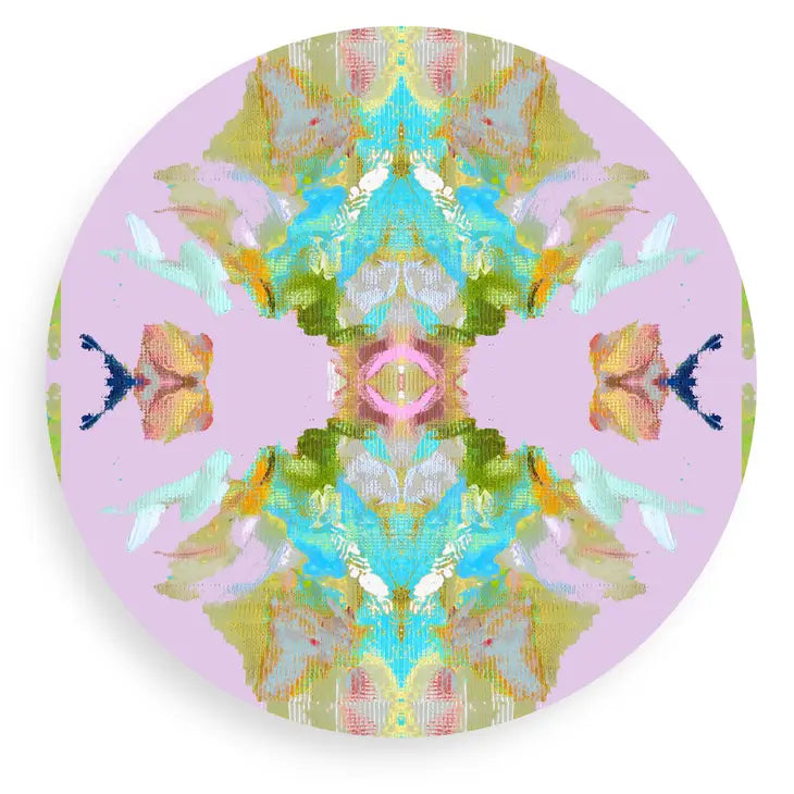 Stained Glass Lavender Coaster