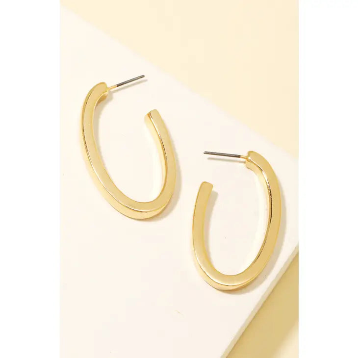 Thick Oval Hoops