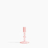 Serene Glass Candlestick Pink Small