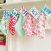 Holiday Stockings Bamboo Green