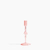 Serene Glass Candlestick Pink Large