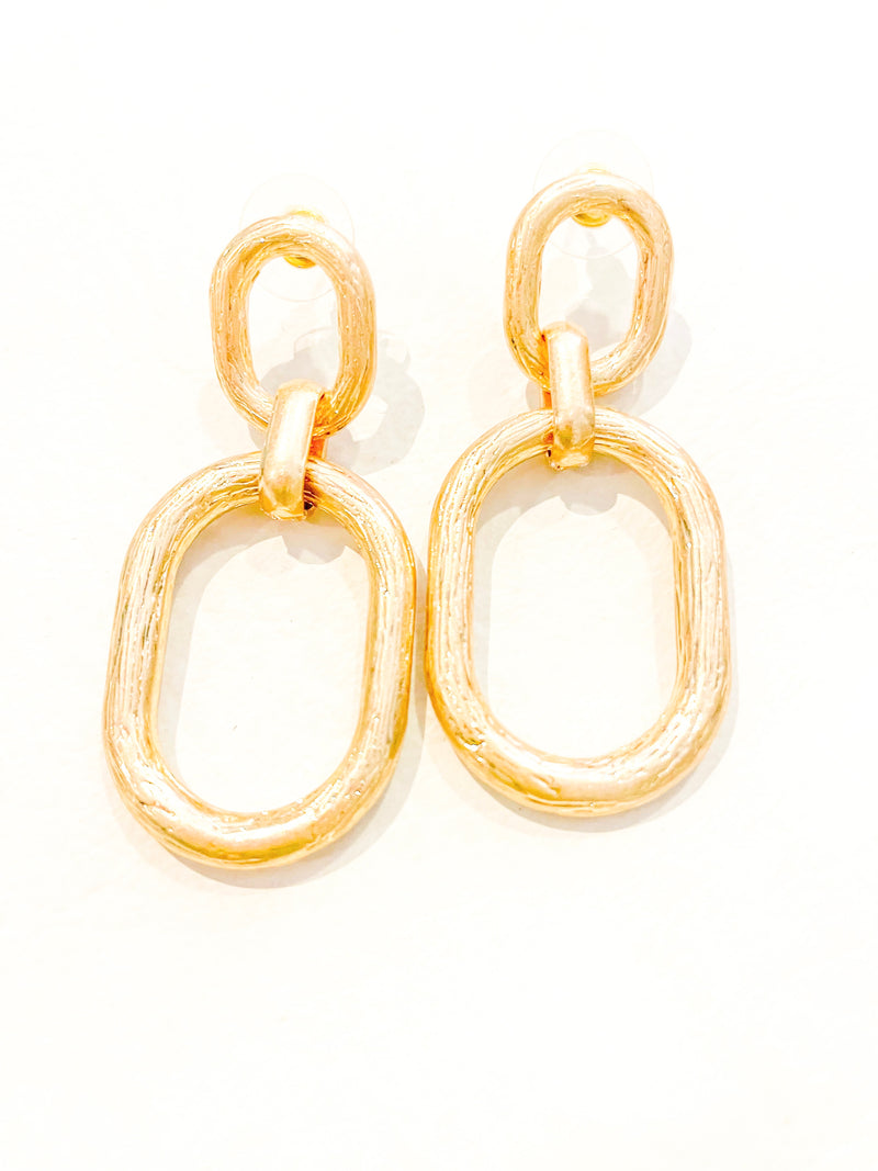 Oval Link Earrings