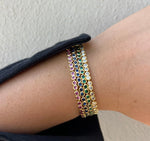 Bezel Tennis Bracelet- Sapphire