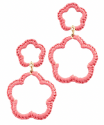 Raffia Double Earrings