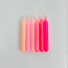 Dip Dye Konfetti Candles- Girls