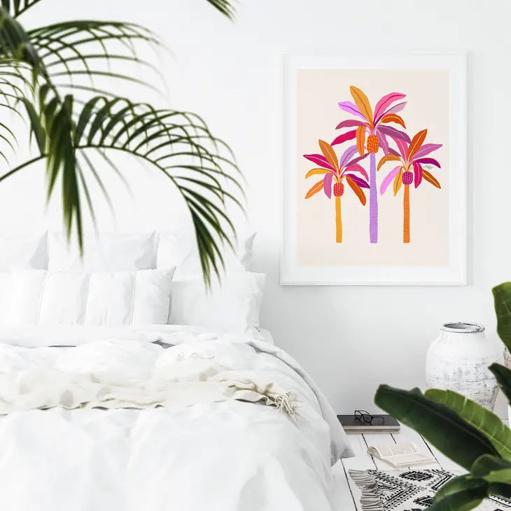 Colorful Palm Trees Print 5x7